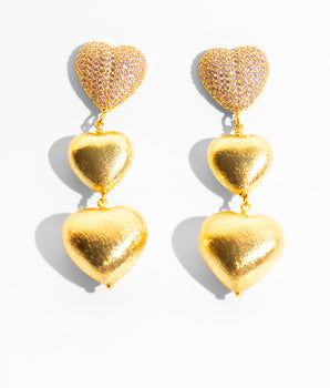 Katerina Psoma Amore Beige Stud Earrings