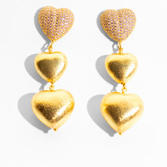 Katerina Psoma Amore Beige Stud Earrings