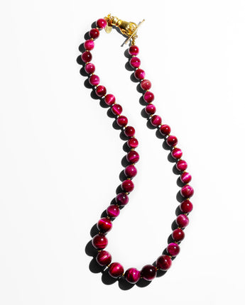 Katerina Psoma Fuchsia Bead Necklace