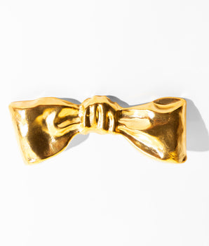 Katerina Psoma gold plated bow brooch