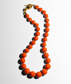 Katerina Psoma Coral Necklace gold plated closure