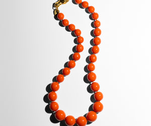 Katerina Psoma Coral Necklace gold plated closure