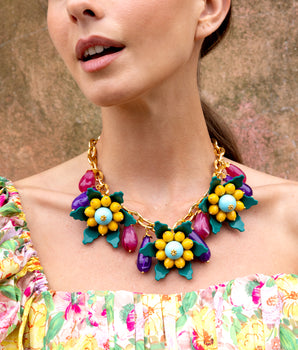 Daisy Flower Necklace