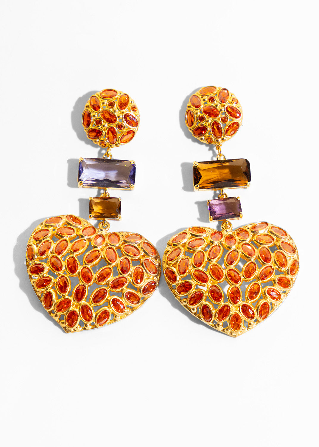 Katerina Psoma Amore Orange Stud Earrings