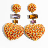 Katerina Psoma Amore Orange Stud Earrings