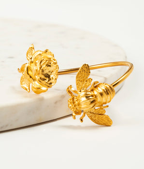 Katerina Psoma Rose and Bee cuff