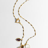 Katerina Psoma Ruby Pendant Necklace with jasper, amethyst and other charms