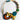 Katerina Psoma  Colorful short necklace with beads and a gold bow 