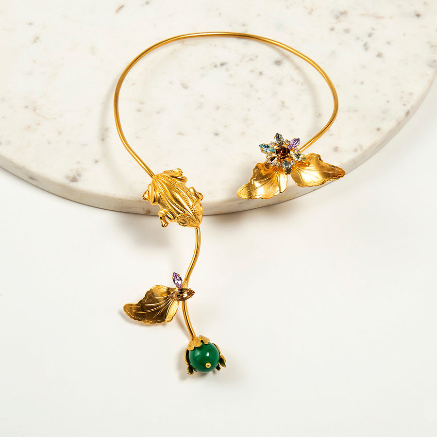 Katerina psoma Collar Necklace gold plated metal