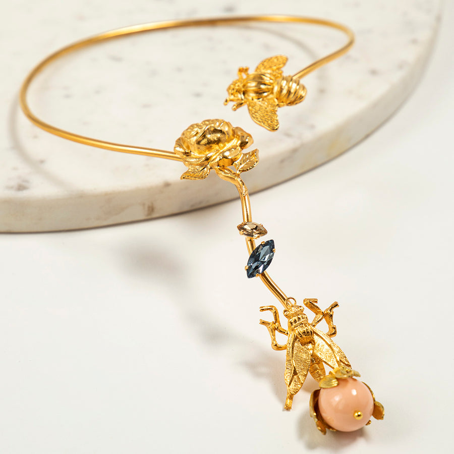 Katerina psoma Collar Necklace gold plated metal