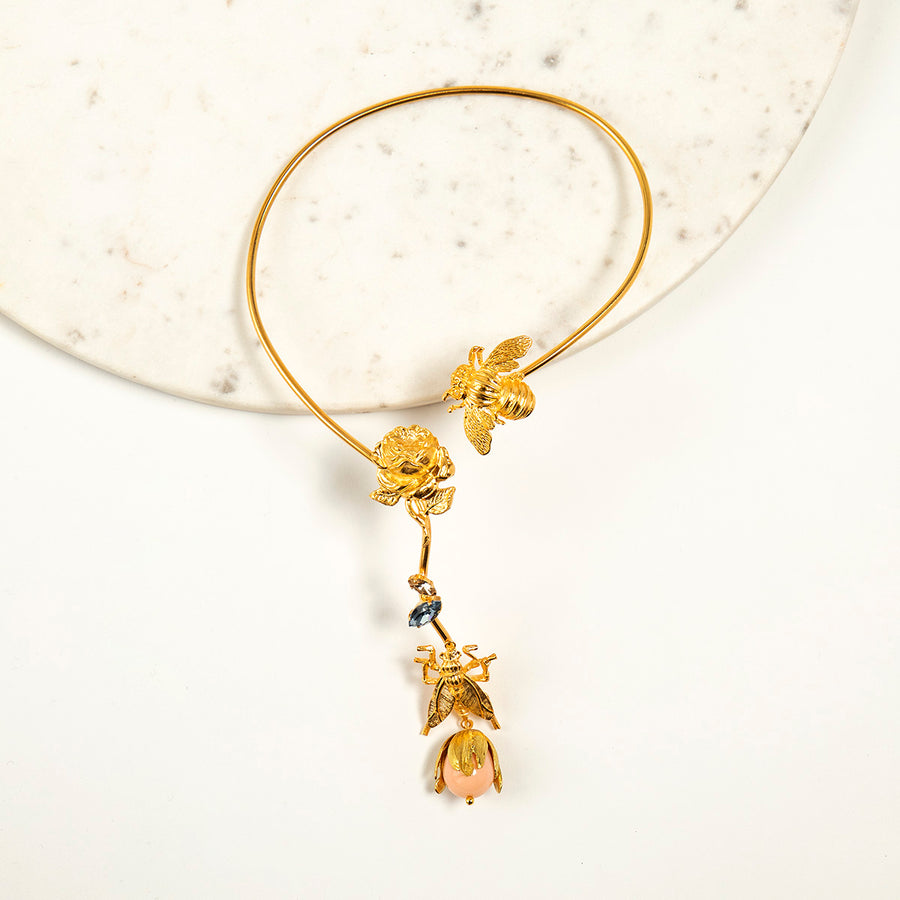 Katerina psoma Collar Necklace gold plated metal