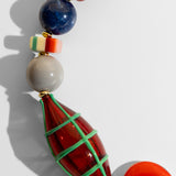 Katerina Psoma Colorful beaded short Murano necklace with various shapes and sizes 