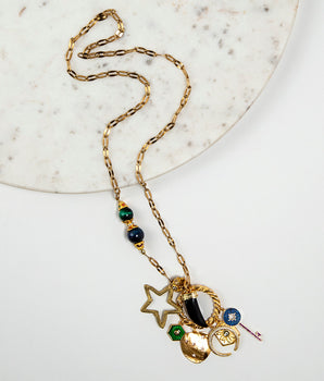 Katerina Psoma Claudia Long Necklace with Charms