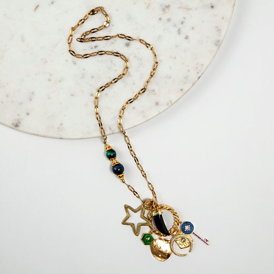 Katerina Psoma Claudia Long Necklace with Charms