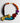 Katerina Psoma  Colorful short necklace with beads and a gold bow 