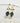 Katerina Psoma Alicia Blue Dangle Earrings with Crystals