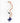 Katerina Psoma Blue Murano Short Necklace with semiprecious stones
