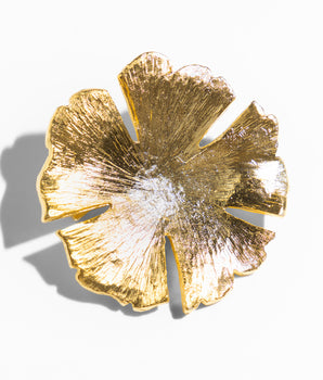 Katerina Psoma Flower gold plated metal Brooch