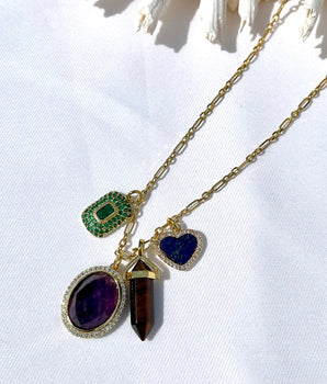 Katerina Psoma Aylin Long Charm Necklace