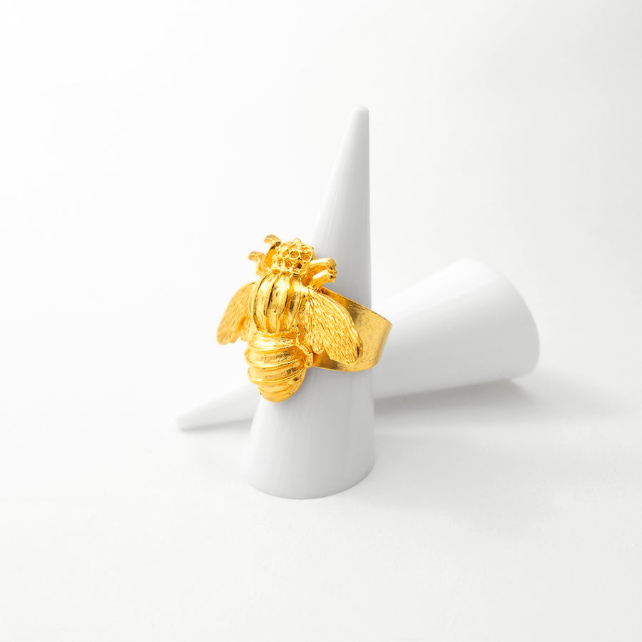 Katerina Psoma gold plated bee ring