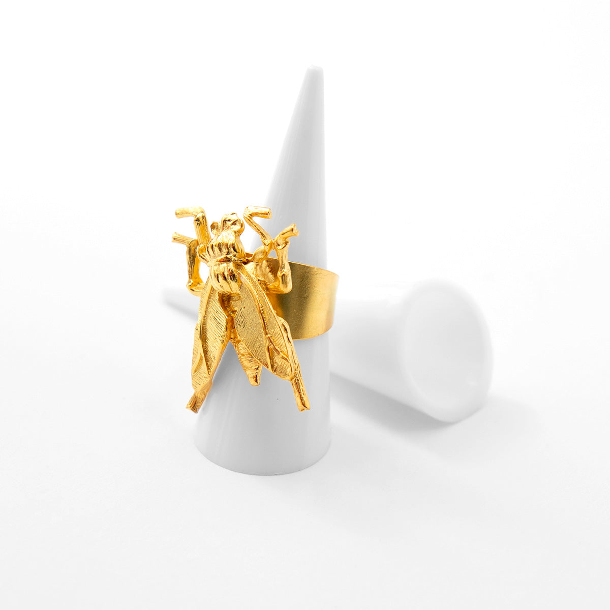 Katerina Psoma Wasp Gold Plated Ring brass