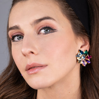Katerina Psoma Alice Crystal Clip Earrings