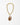  Katerina Psoma Plume necklace made of a teardrop handmade Murano glass pendant in brown, amber and red colors set on a gold plated thick metal chain with a toggle clasp. 