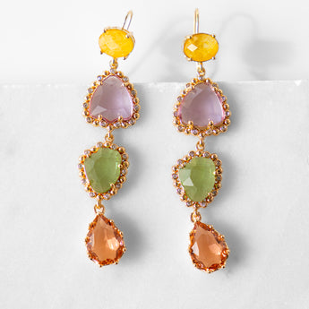 Katerina Psoma Albia Earrings with Crystals
