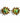 Katerina Psoma Turquoise   and gold Flower clip Earrings with sequins and beads