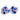 Katerina Psoma Zinnia Blue Flower Earrings
