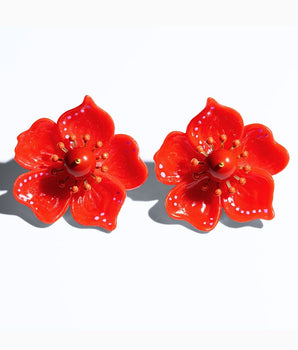 Katerina Psoma big red resin flowers