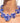 Katerina Psoma Zinnia Blue Flower Necklace