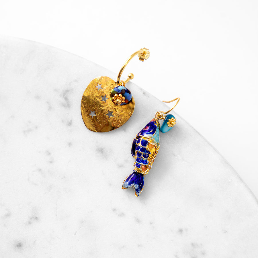 Katerina Psoma Drusilla Earrings with Charms for summer