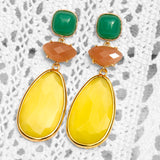 Katerina Psoma Eleanor Yellow Dangle Earrings