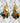 Katerina Psoma Amore Dangle Earrings with Various Stones