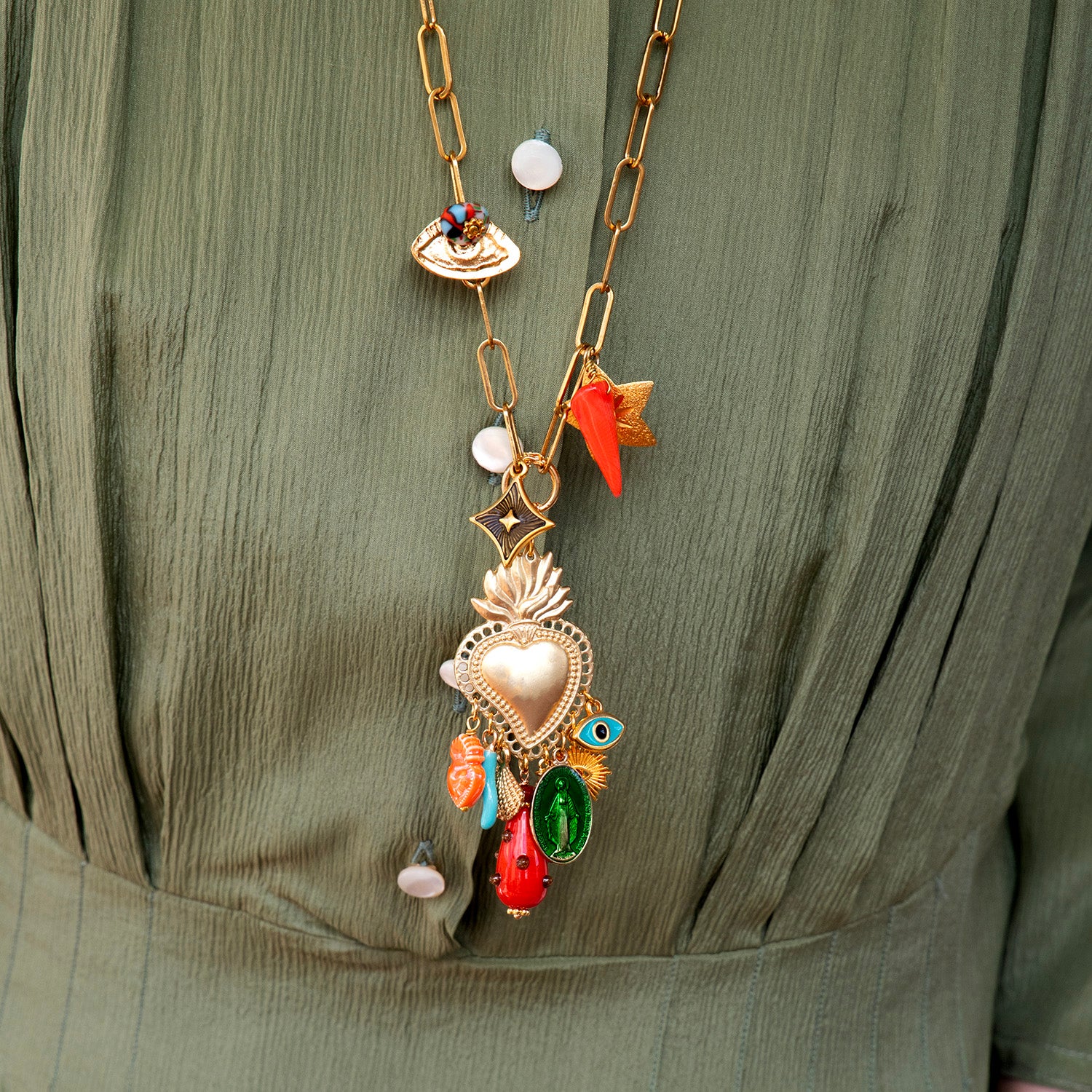 Katerina Psoma long boho necklace