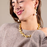 Katerina Psoma Amore White Pearl Stud Earrings