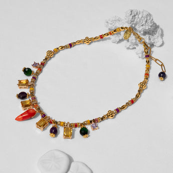 Katerina Psoma Prisma Necklace with Hematite Multicolor