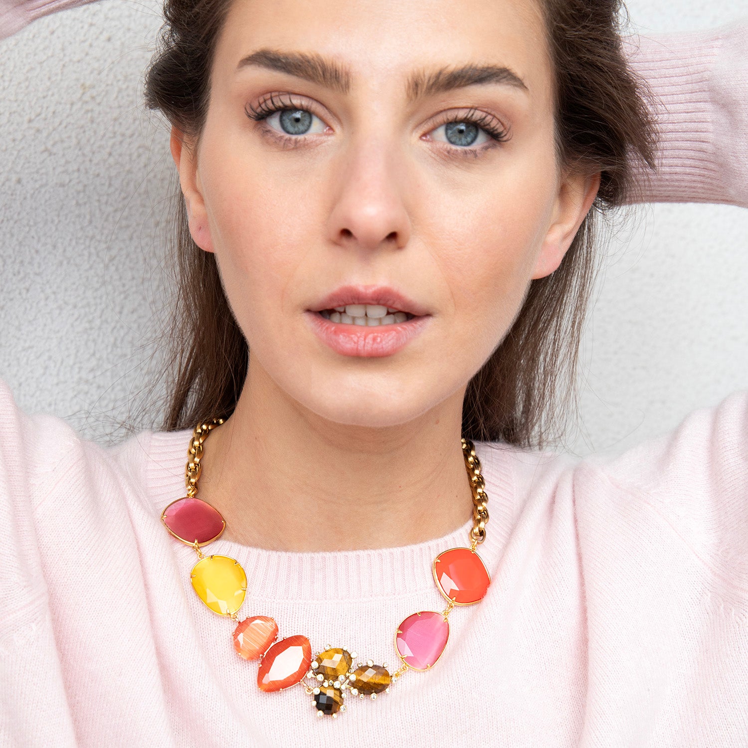 Katerina Psoma Short necklace with colorful beads