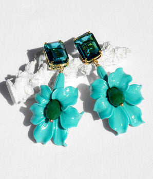 Katerina Psoma Antheia Turquoise Dangle Earrings