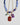 Katerina Psoma double row short Necklace with blue beads and colorful charms