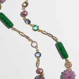 Katerina Psoma long necklace with MULTI COLORED stones