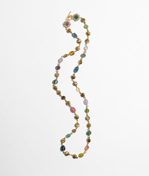 Katerina Psoma long necklace with semiprecious stones