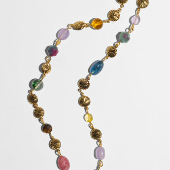 Katerina Psoma long necklace with semiprecious stones