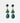 Katerina Psoma Green Dangle Earrings