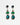 Katerina Psoma Green Dangle Earrings