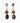Katerina Psoma PURPLE BROWN Dangle Earrings