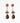 Katerina Psoma Brown Crystal Dangle earrings