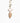 Amore Long Necklace with Beige Heart