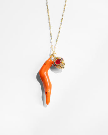 Katerina Psoma Coral chain necklace